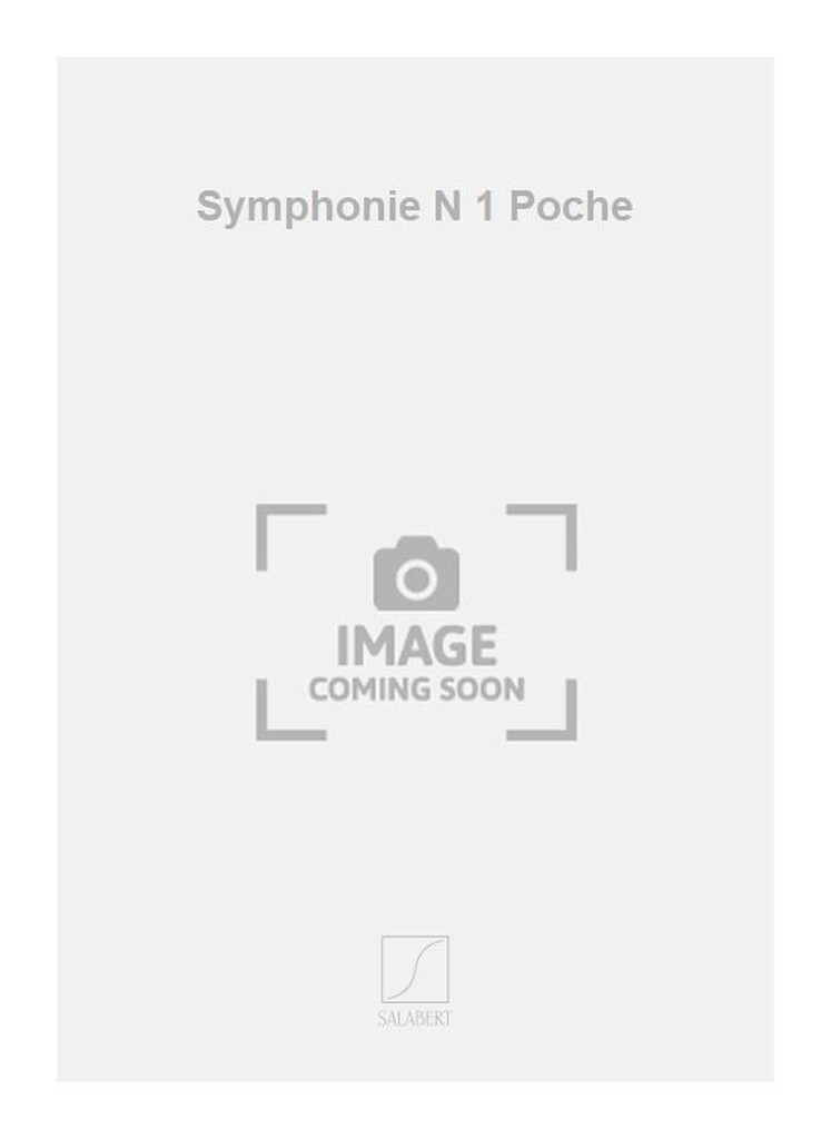 Symphonie N 1 Poche